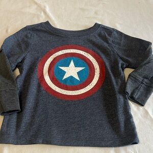 Old Navy - Captain America Kids Long Sleeve Shirt
